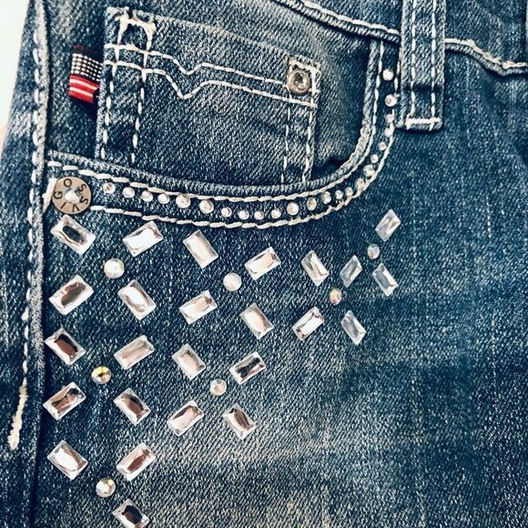 Vigoss Jeans Denim Crossbody Bag Purse Handmade - Picture 3 of 6